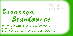 dorottya stankovics business card